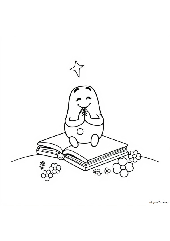 Coloriage Prière Des Bonbons De Pâques