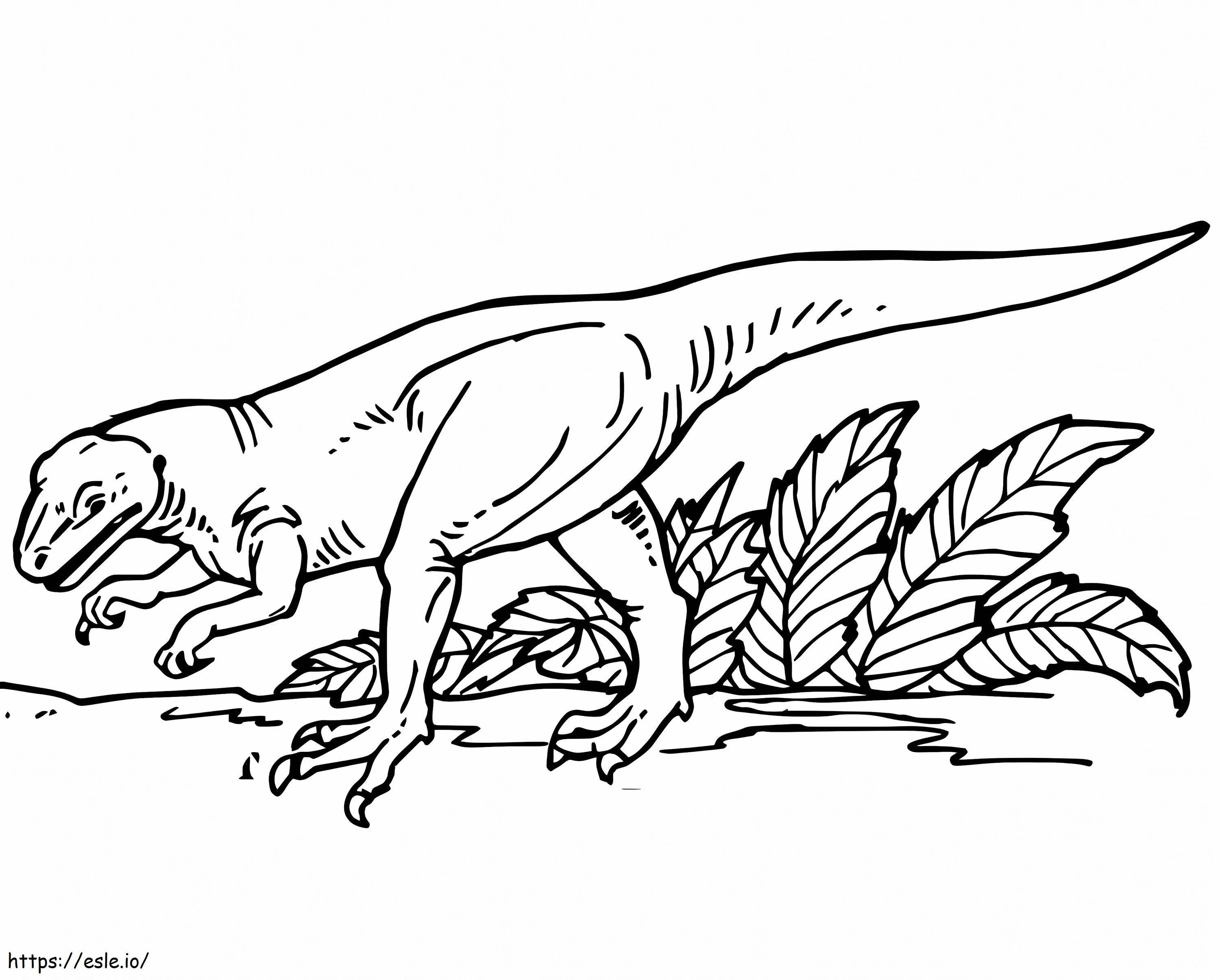 Cetak Allosaurus Gambar Mewarnai