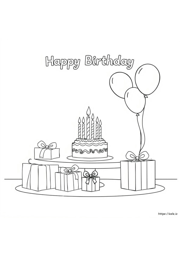 Coloriage Joyeux Anniversaire À Imprimer