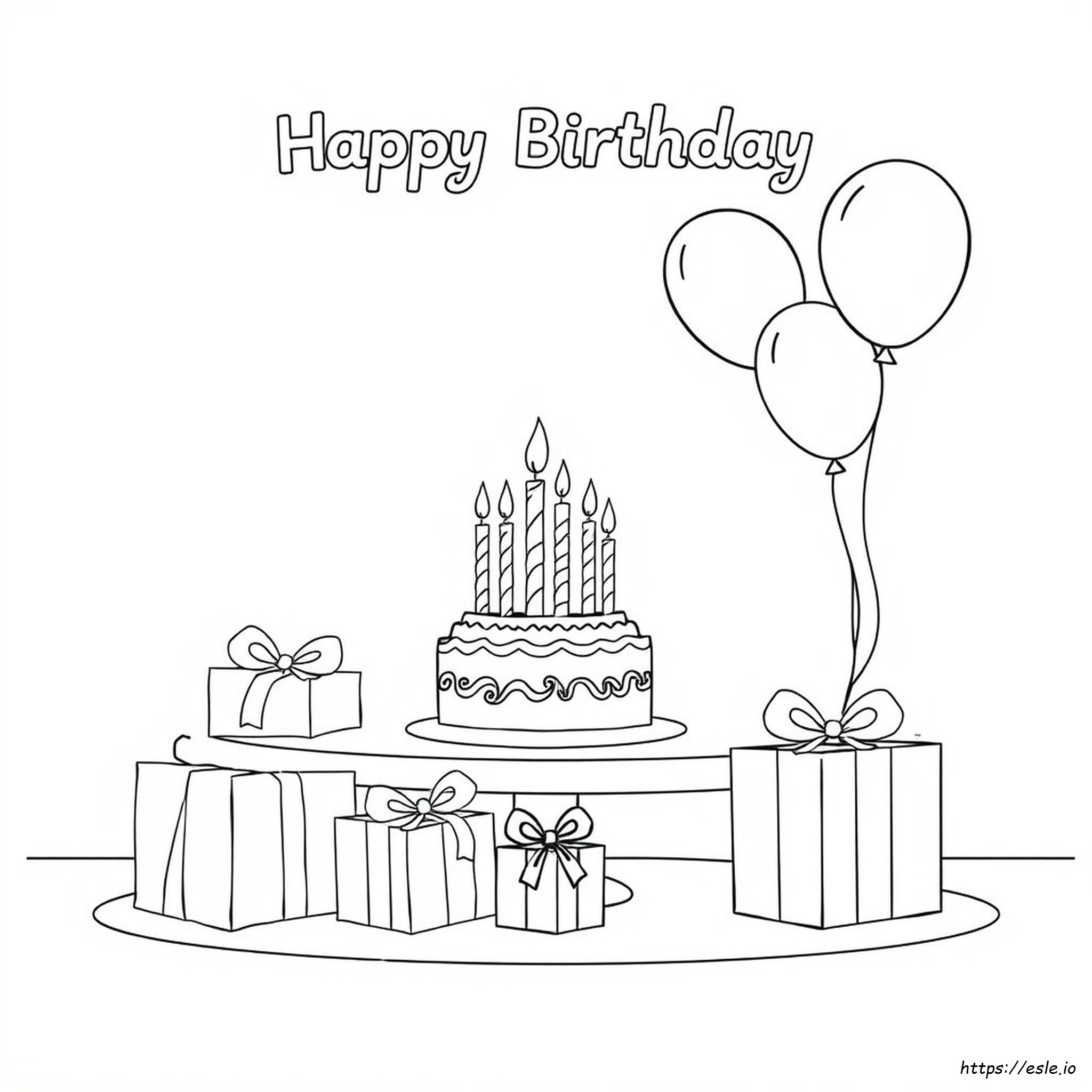 Imágenes De Feliz Cumpleaños Para Colorear