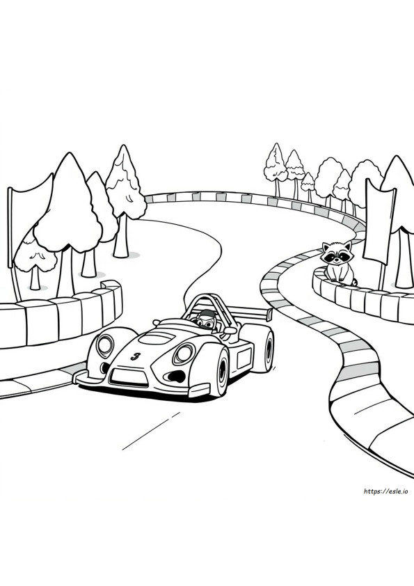 Coloriage Piste De Course