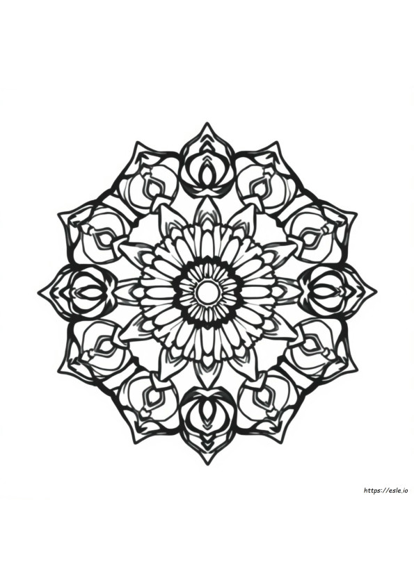 Coloriage Mandalas Joyeux