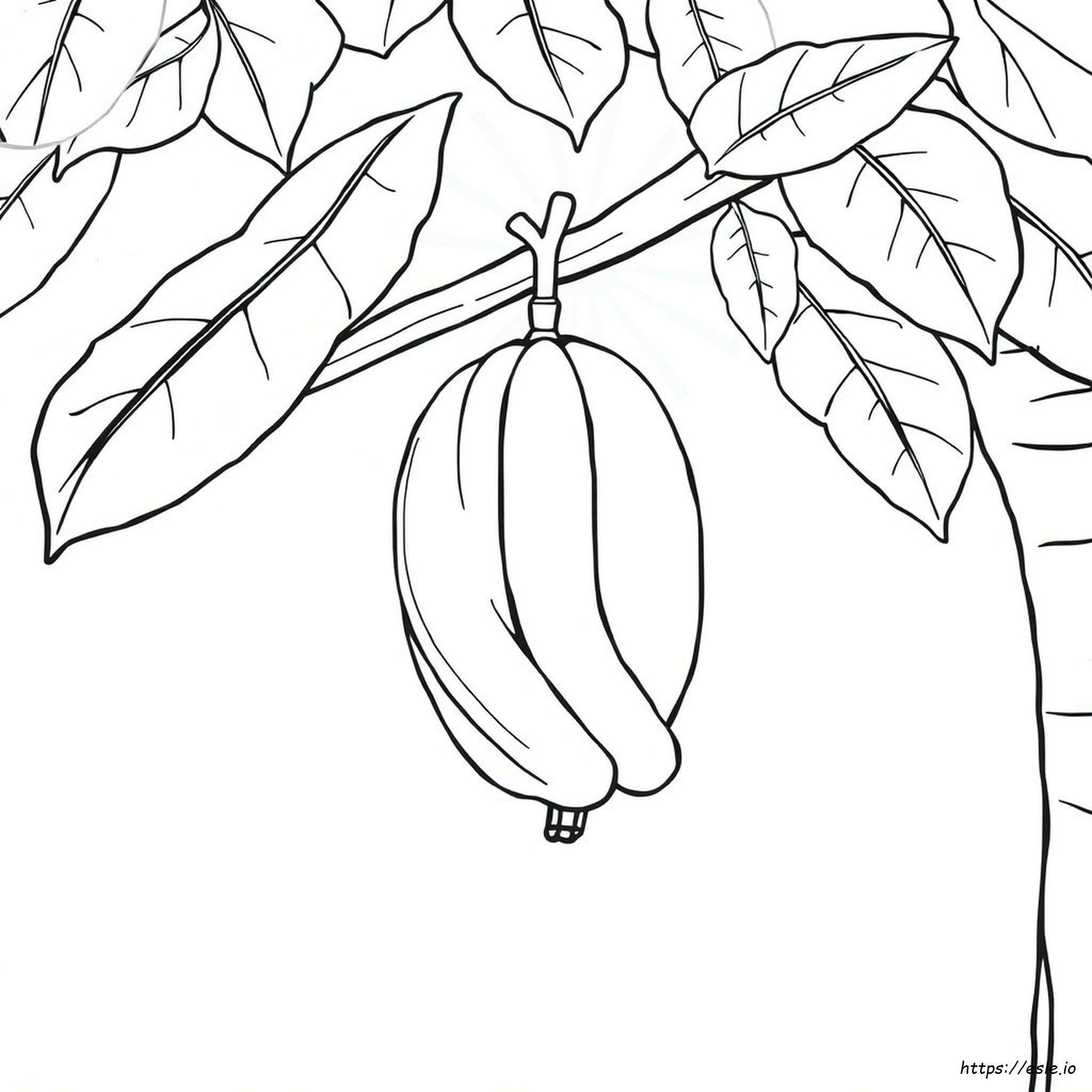 Free Printable Banana Coloring Page