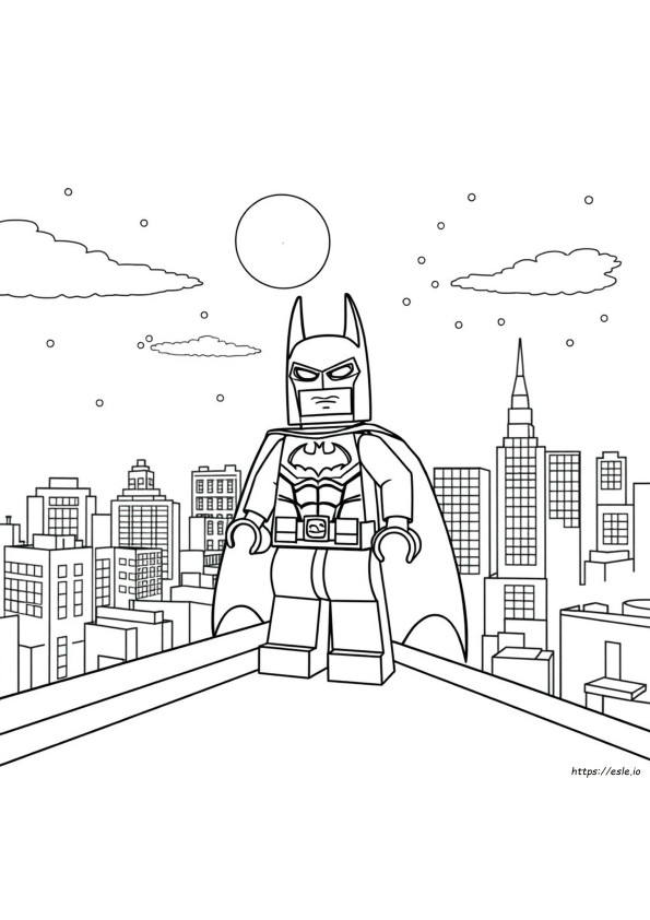 Mewarnai Gambar Lego Batman