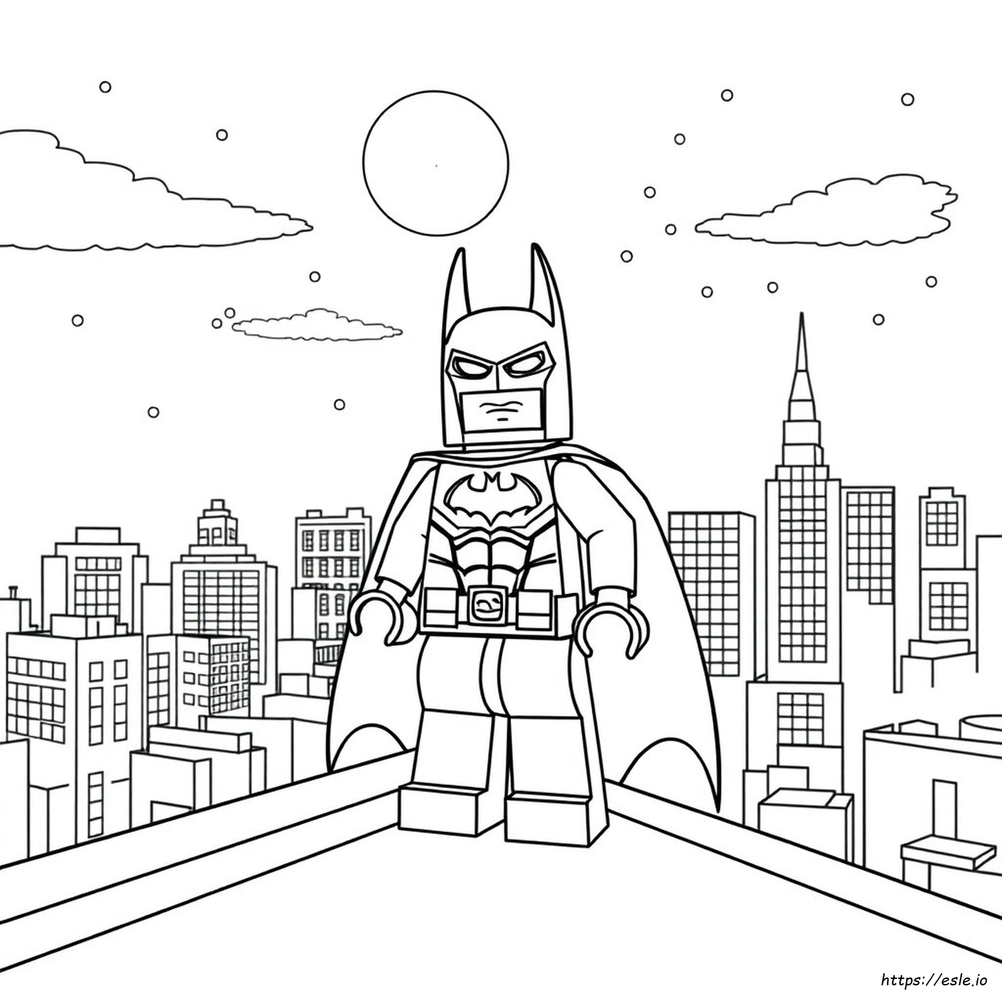 Mewarnai Gambar Lego Batman