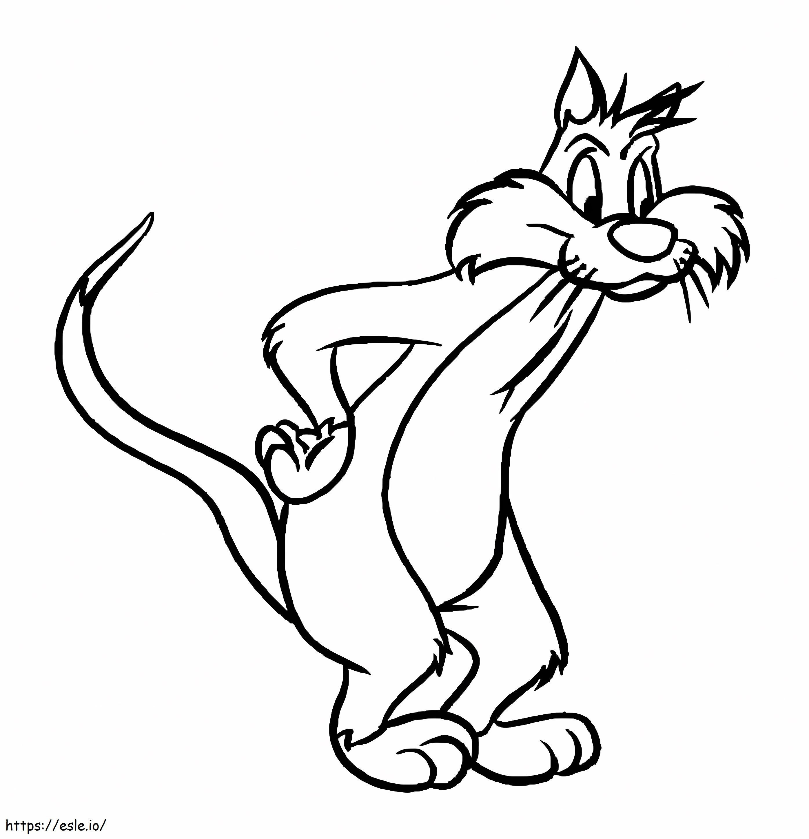 Sylvester 3 coloring page