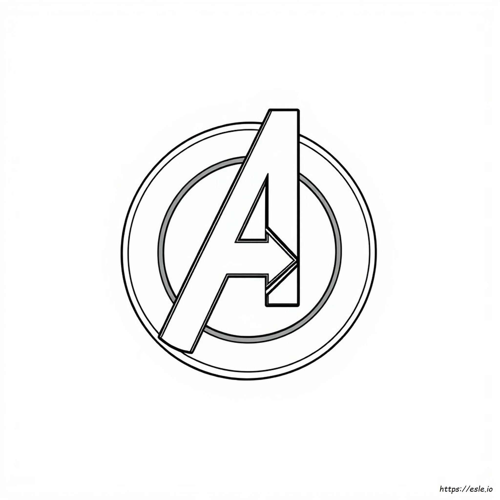Printable Avengers Logo Coloring Pages