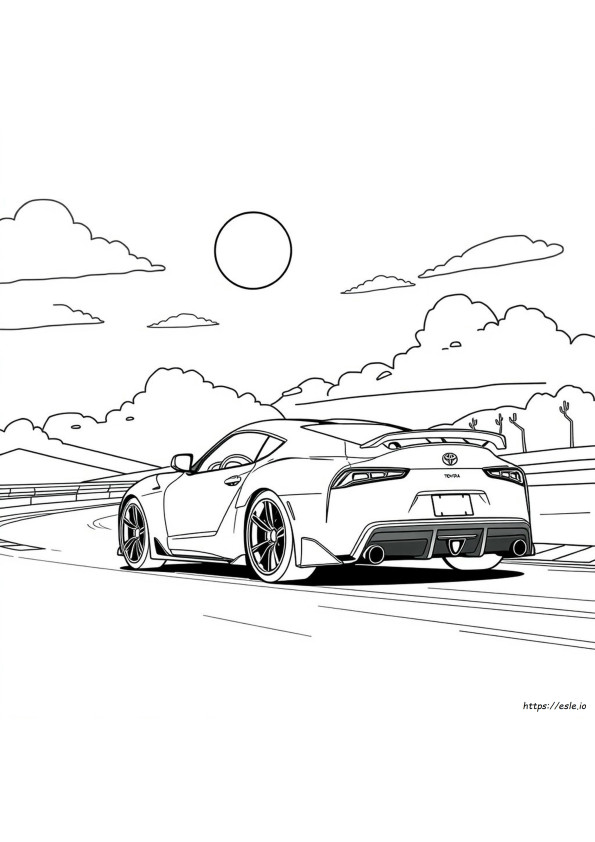 Toyota Supra Kolorowanka