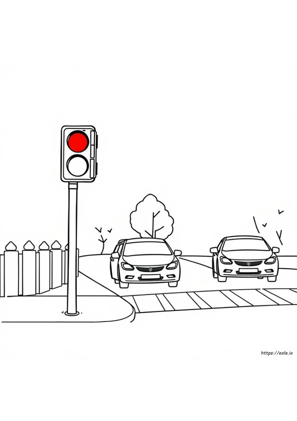 Dibujos Para Colorear De Seguridad Vial
