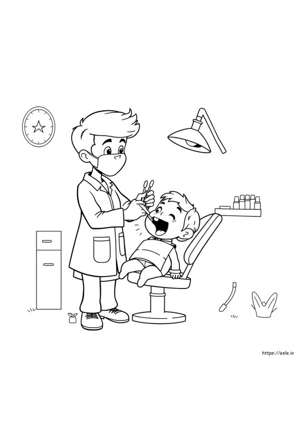 Dental Coloring Pages For Kids Printable