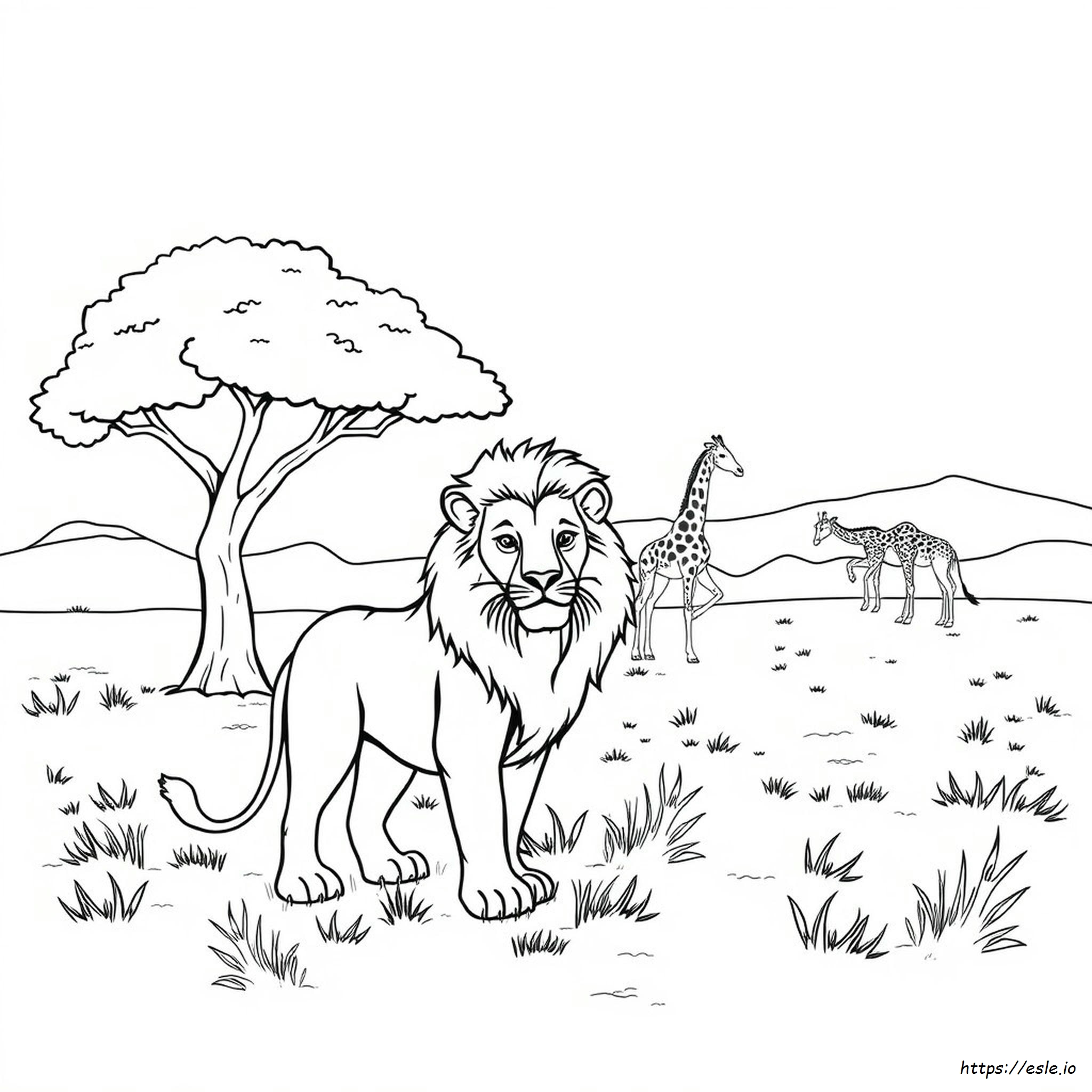 Desene De Colorat Cu Animale Sălbatice