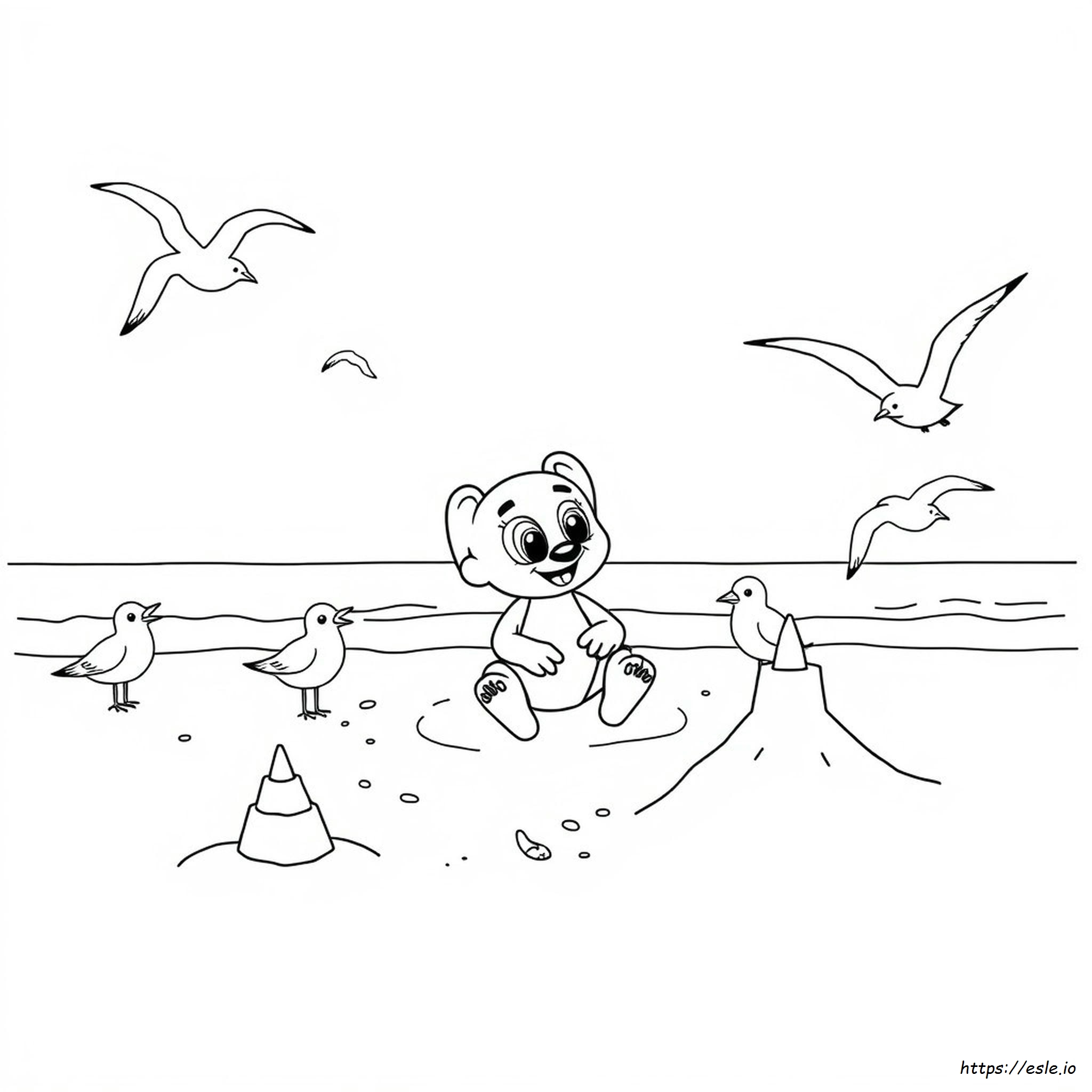 Bluey Summer Coloring Pages