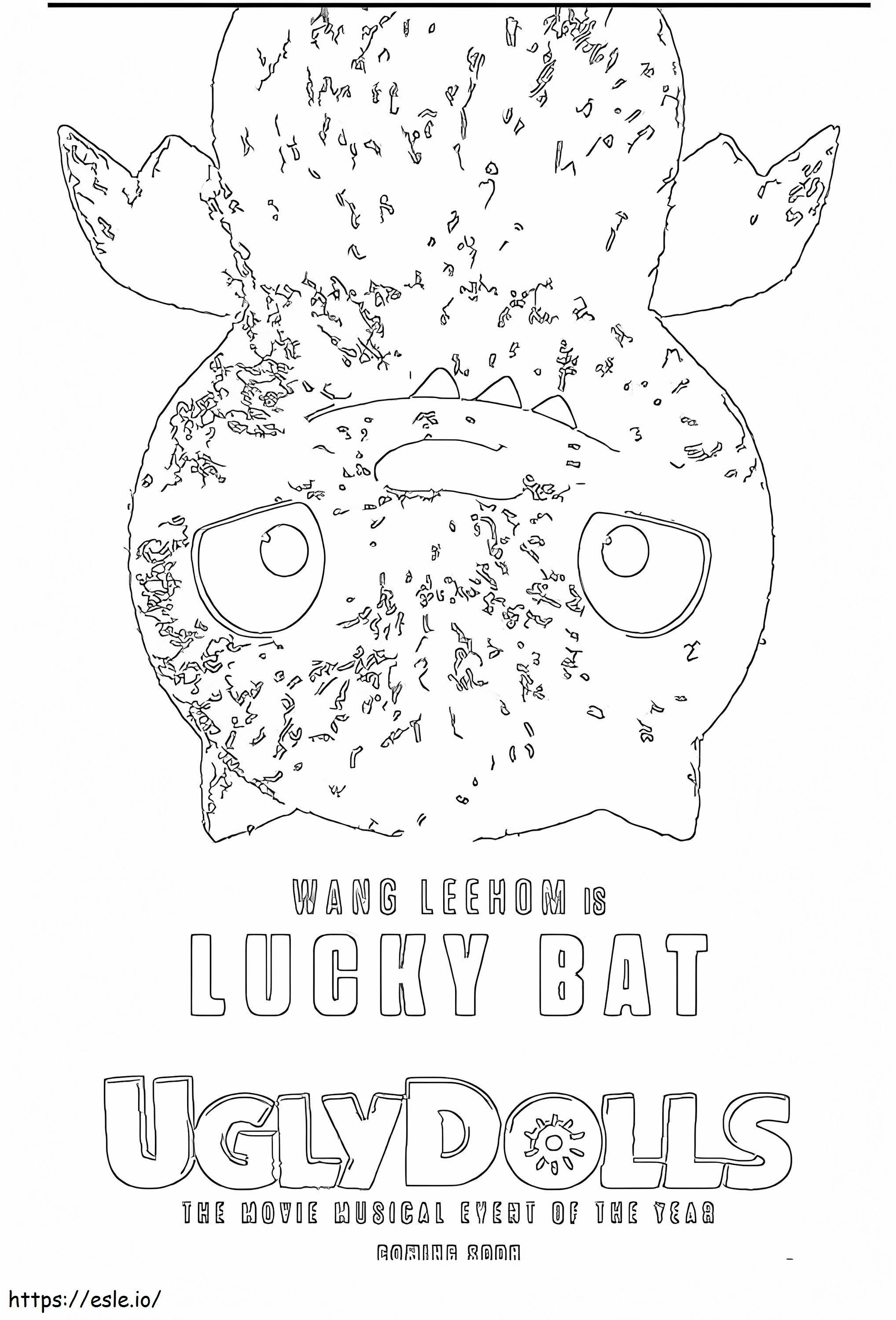 Lucky Bat coloring page