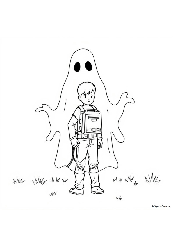プロトンパック ぬりえ