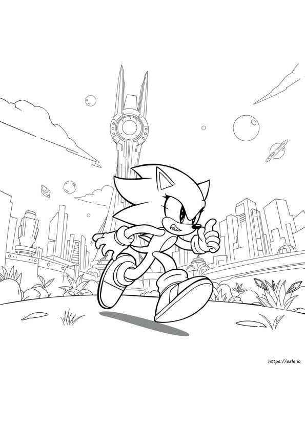 Sonic Exe Colouring In