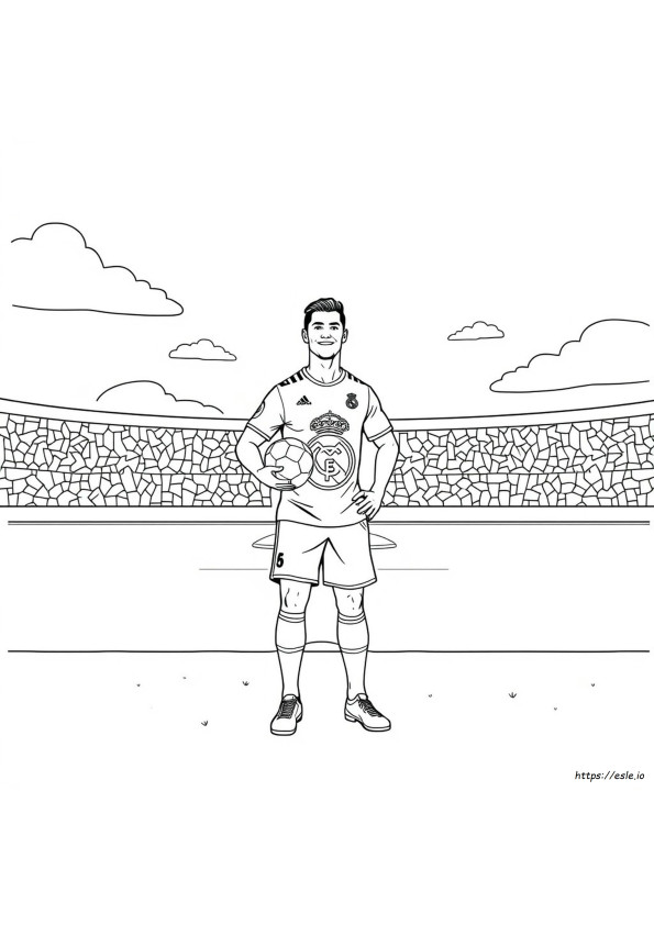 Kolorowanki Ronaldo Real Madryt