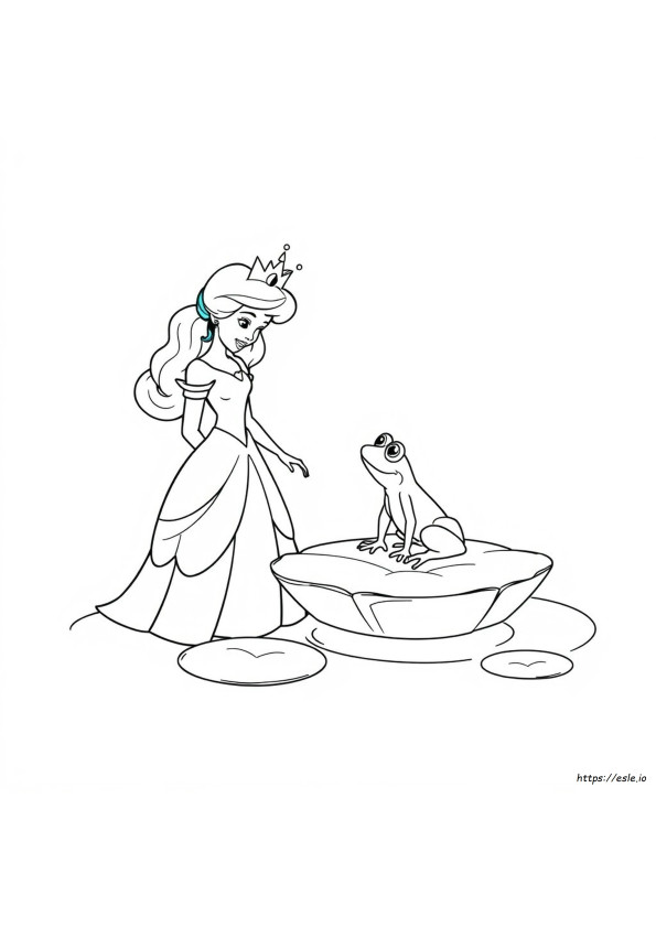 Princess And The Frog Colouring