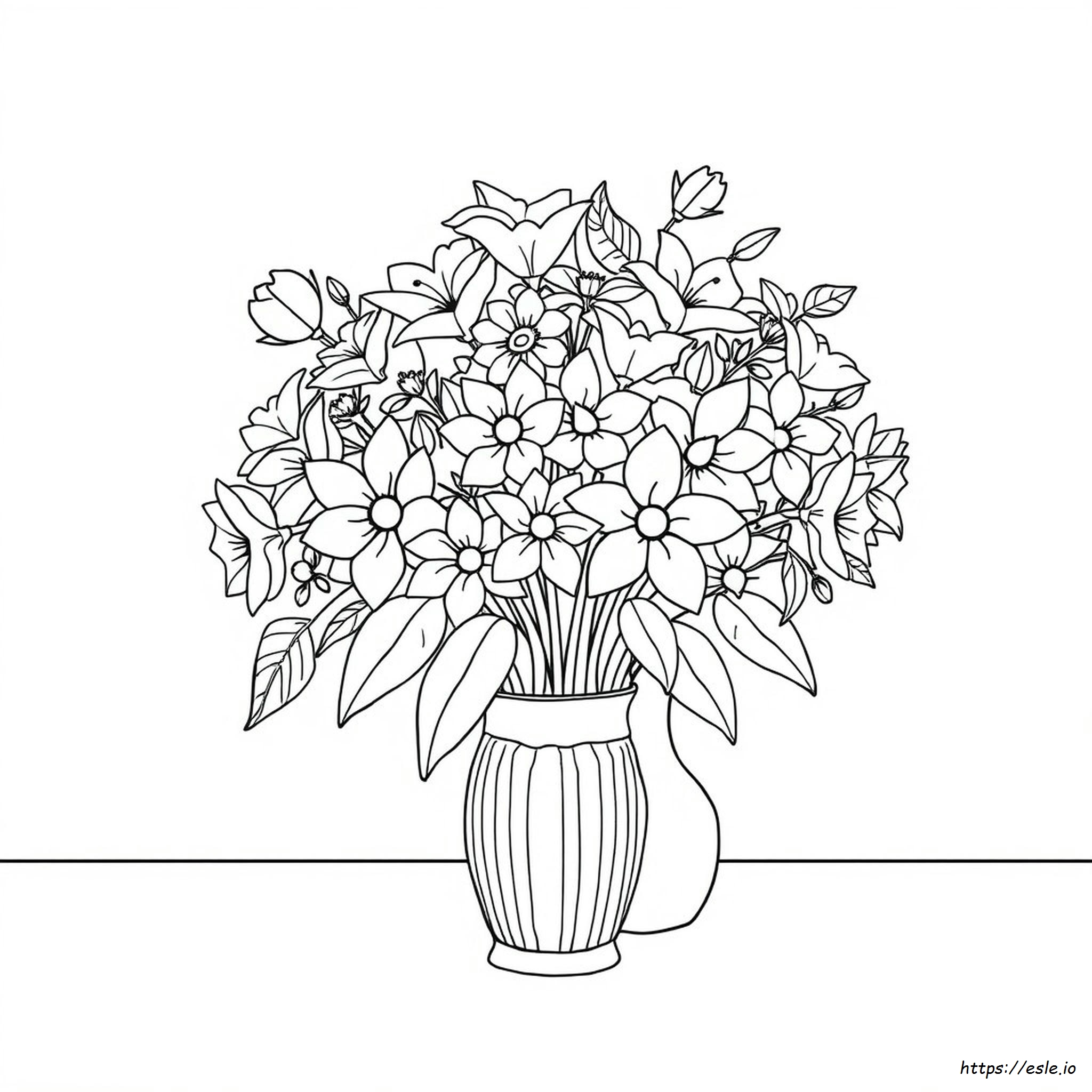 Bouquet Coloring Pages
