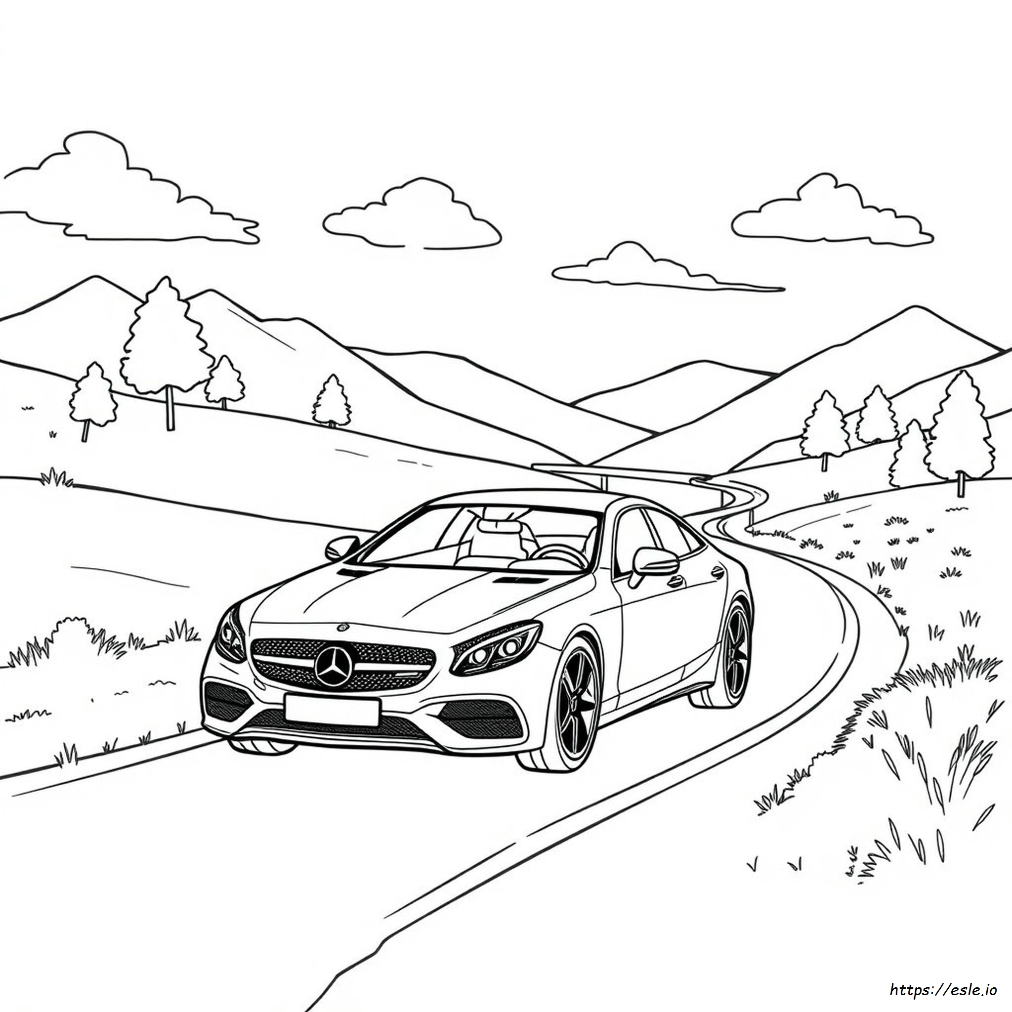 Mercedes Araba Boyama Sayfaları