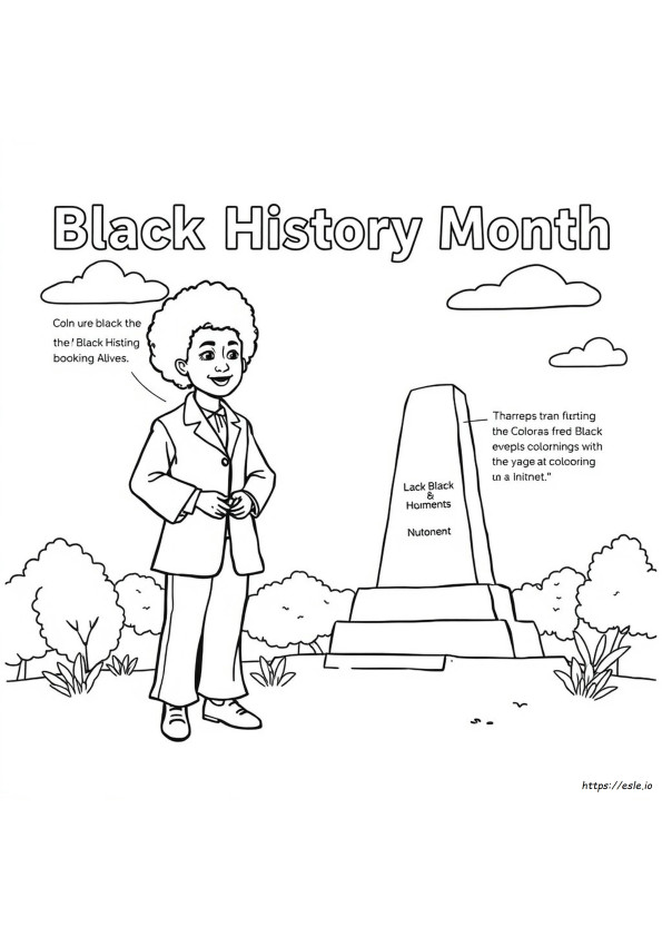 Pagine Da Colorare Sulla Storia Afroamericana Con Fatti