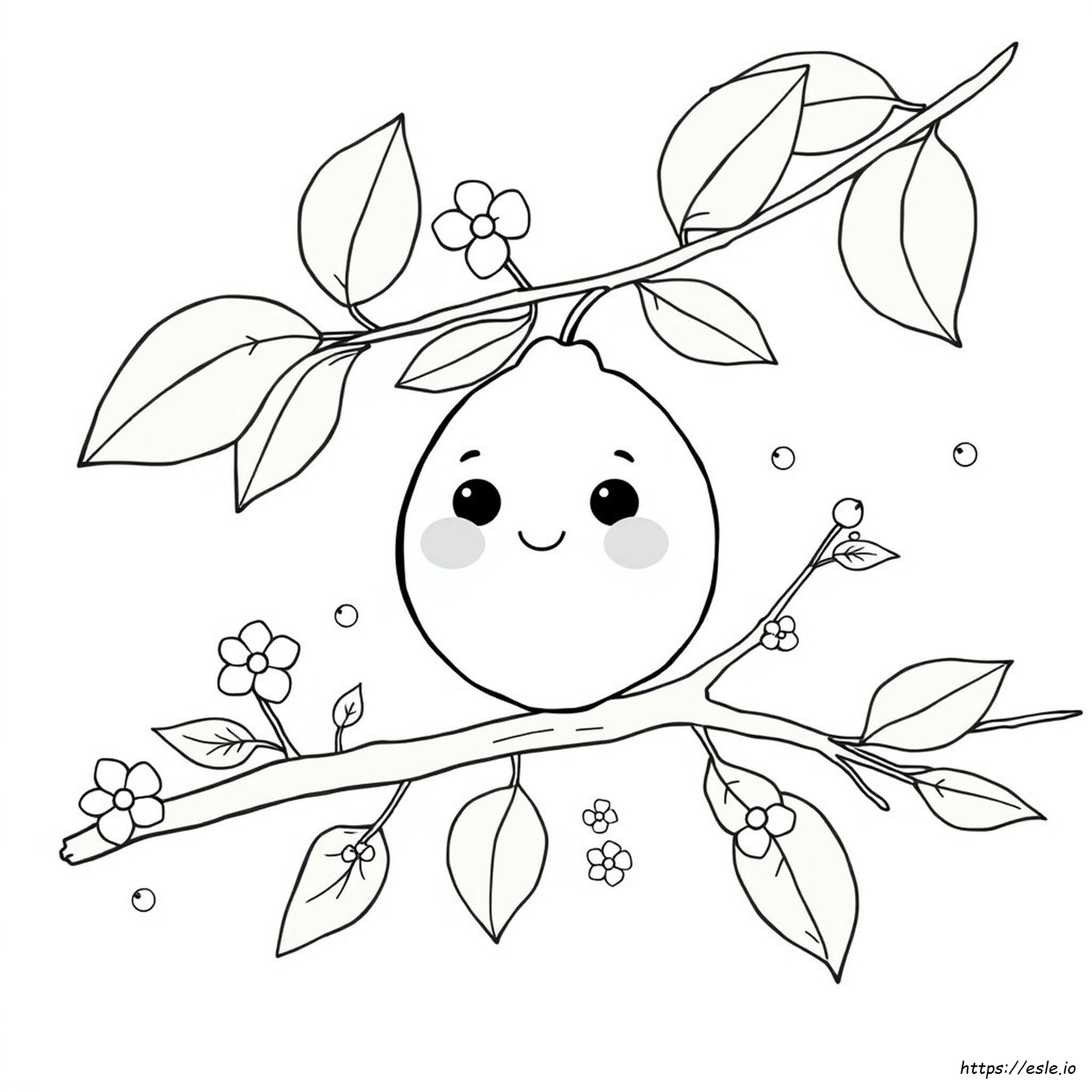 Lindo Limón Para Colorear