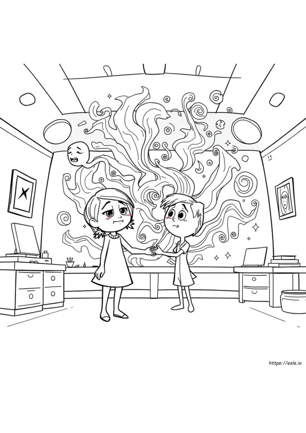Ansia Di Inside Out 2 Disegno Da Colorare