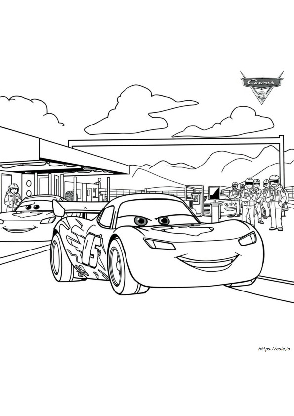Jackson Storm Cars 3 Coloring Pages