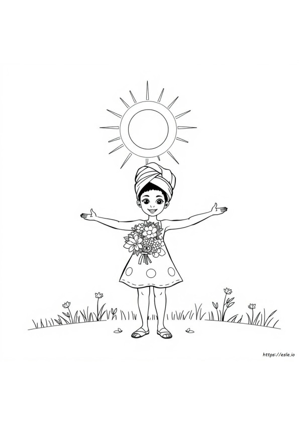 Kolorowanki Magia Czarnej Dziewczyny