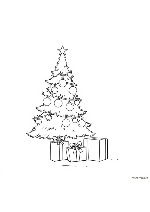 Easy Christmas Coloring Pages