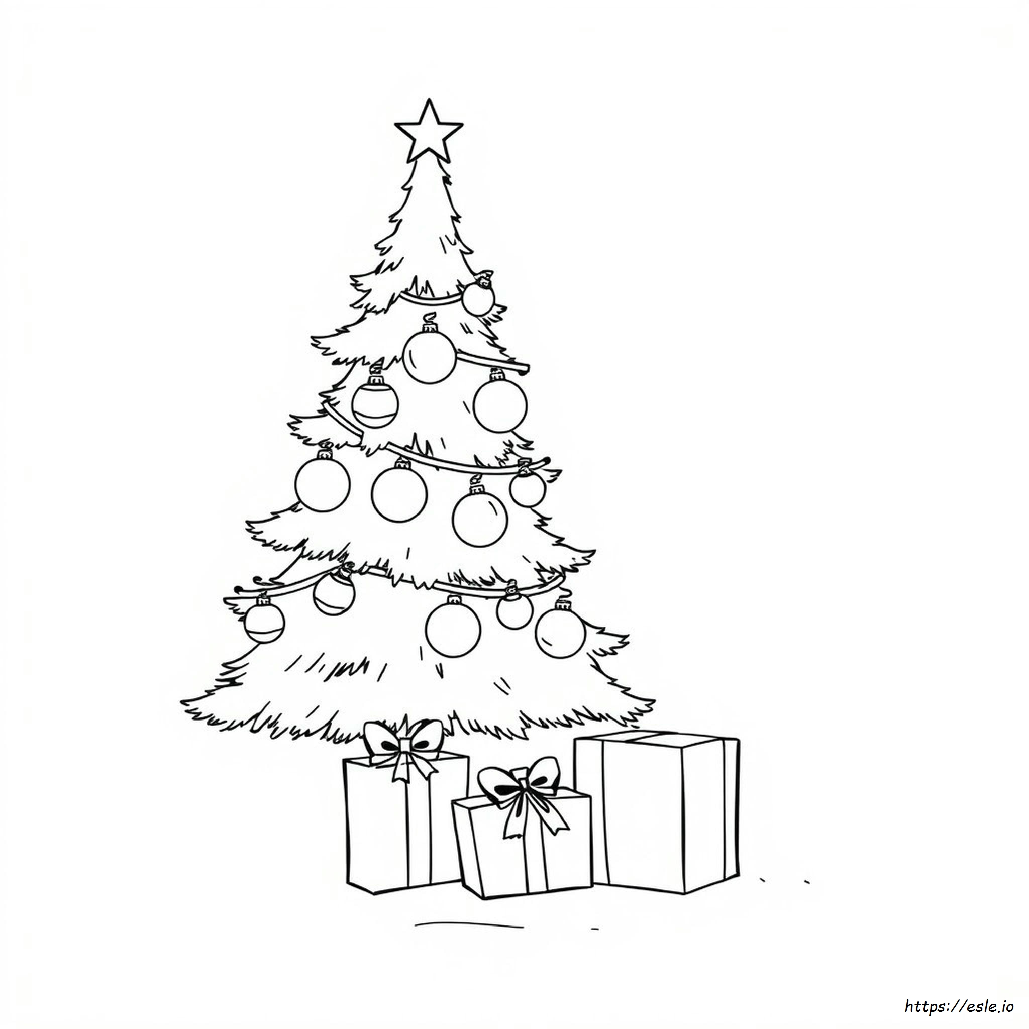 Easy Christmas Coloring Pages