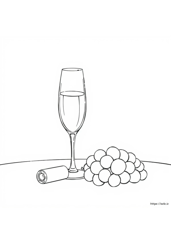 Gambar Mewarnai Champagne
