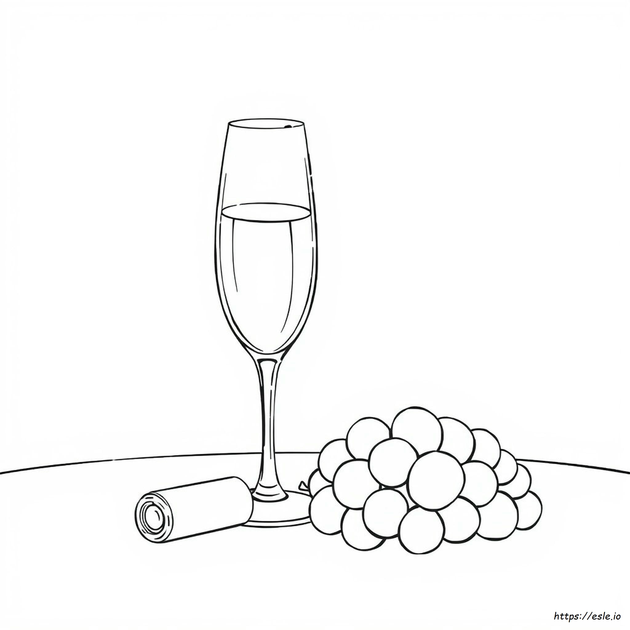 Pagina Da Colorare Di Champagne