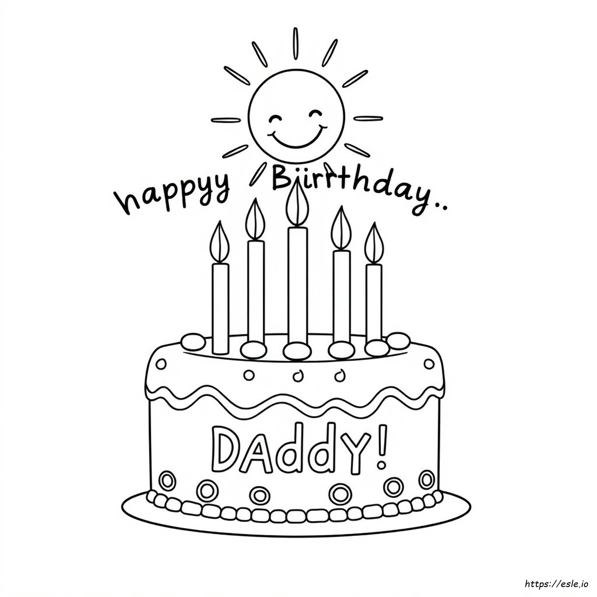 Alles Gute Zum Geburtstag Papa Ausmalbilder Kostenlos