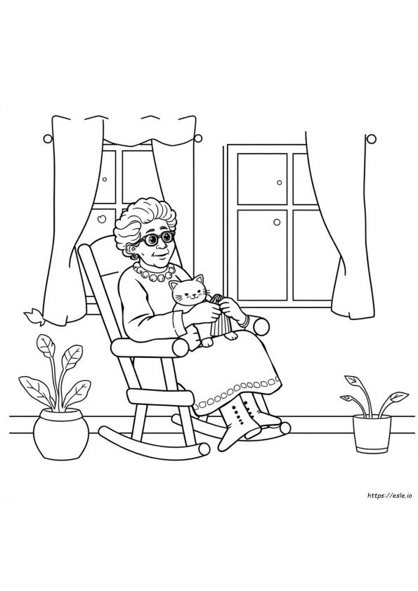 Nonna Da Colorare