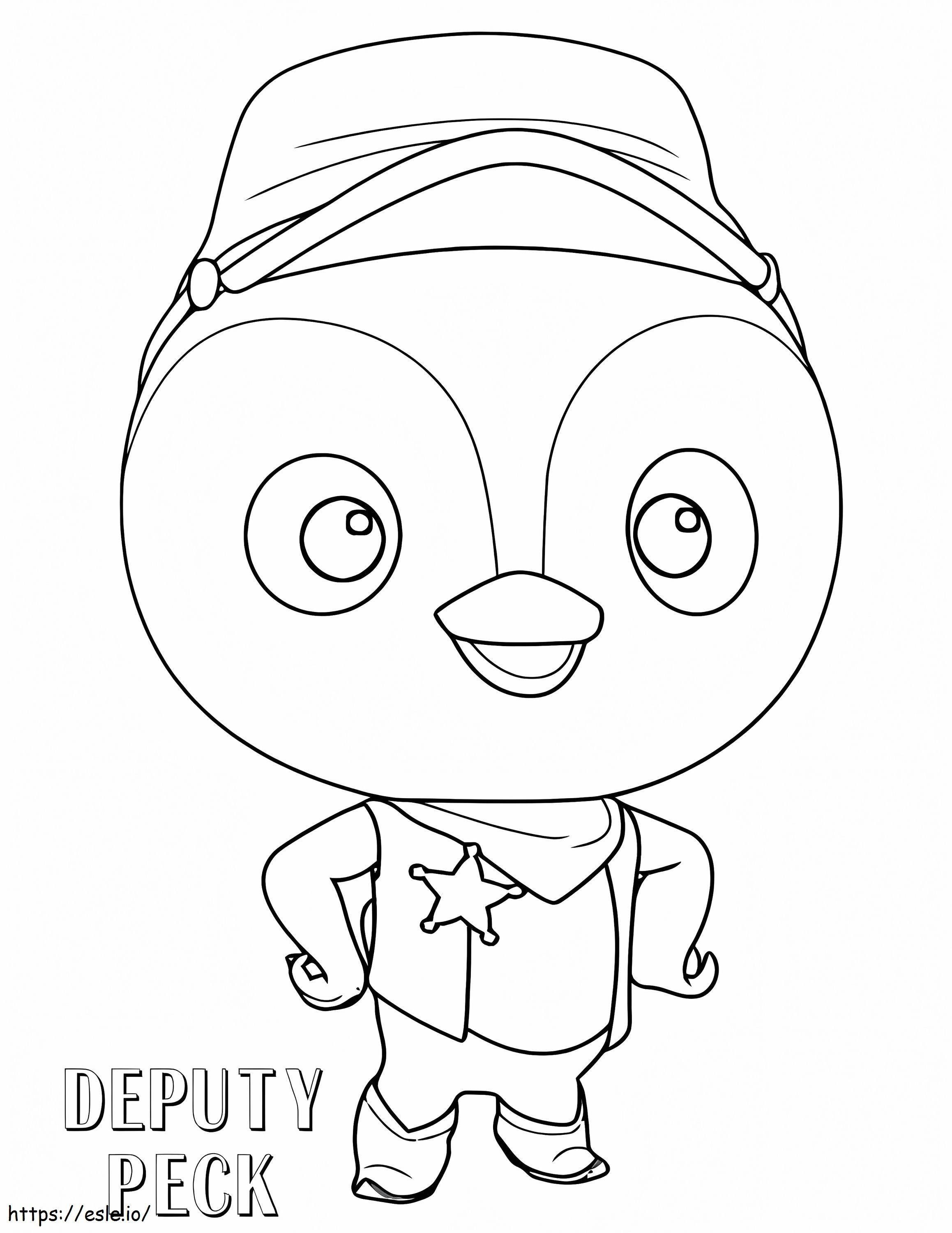 Deputy Duck coloring page