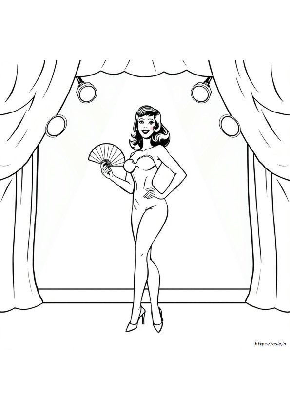 Bettie Page W Kolorze Kolorowanka