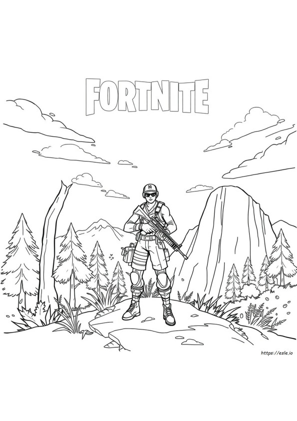 Kolorowanki Z Postaciami Fortnite