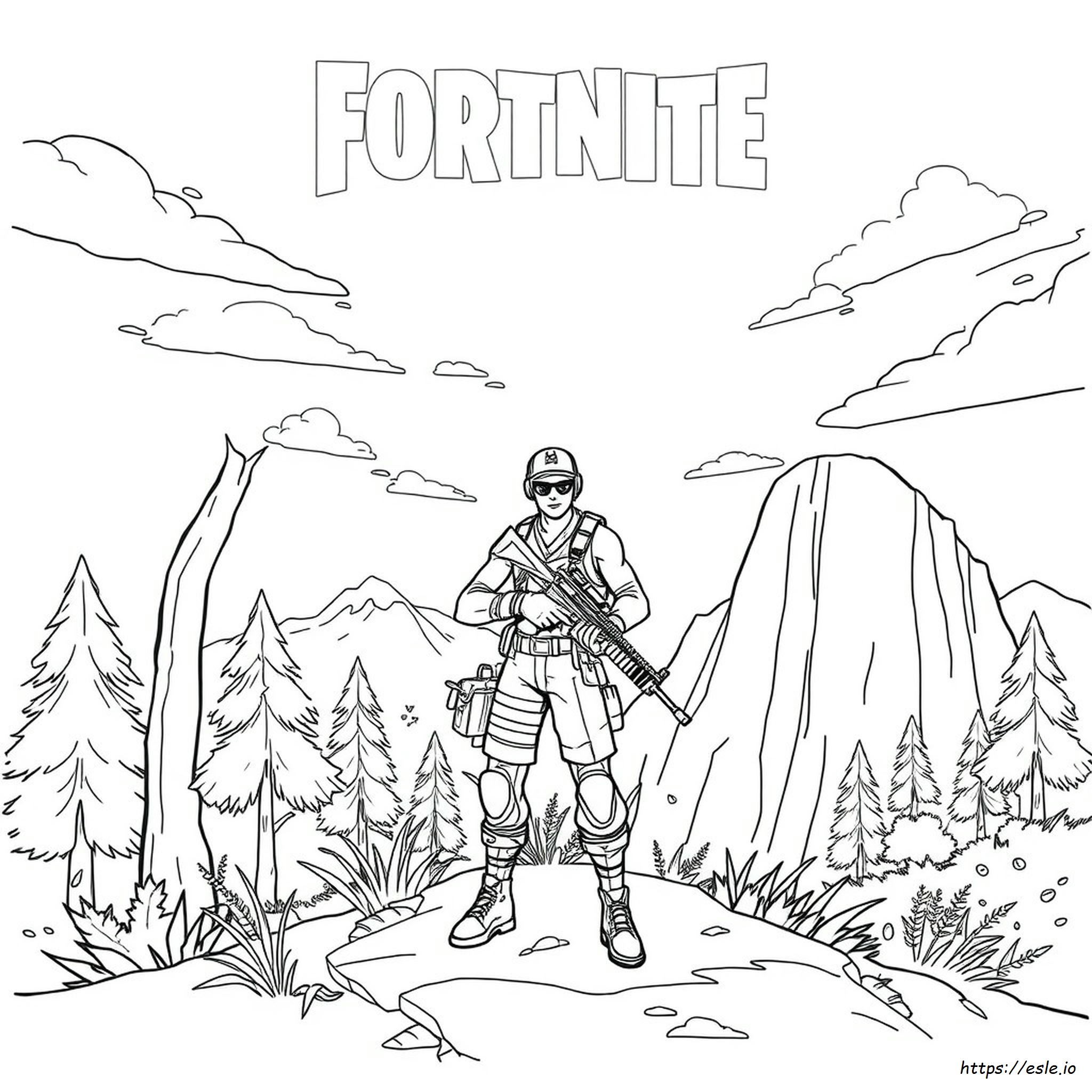 Fortnite Characters Colouring