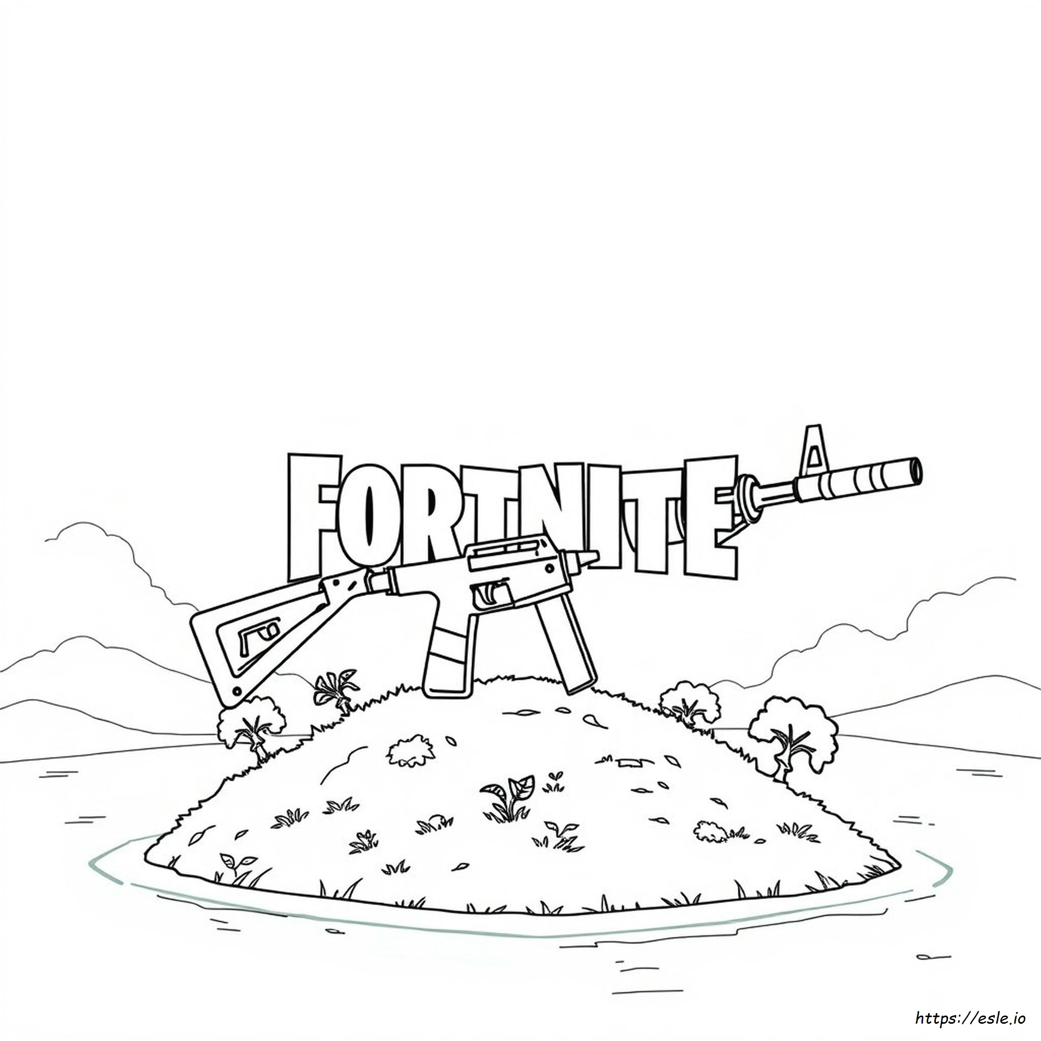 Coloriage Fortnite Banane