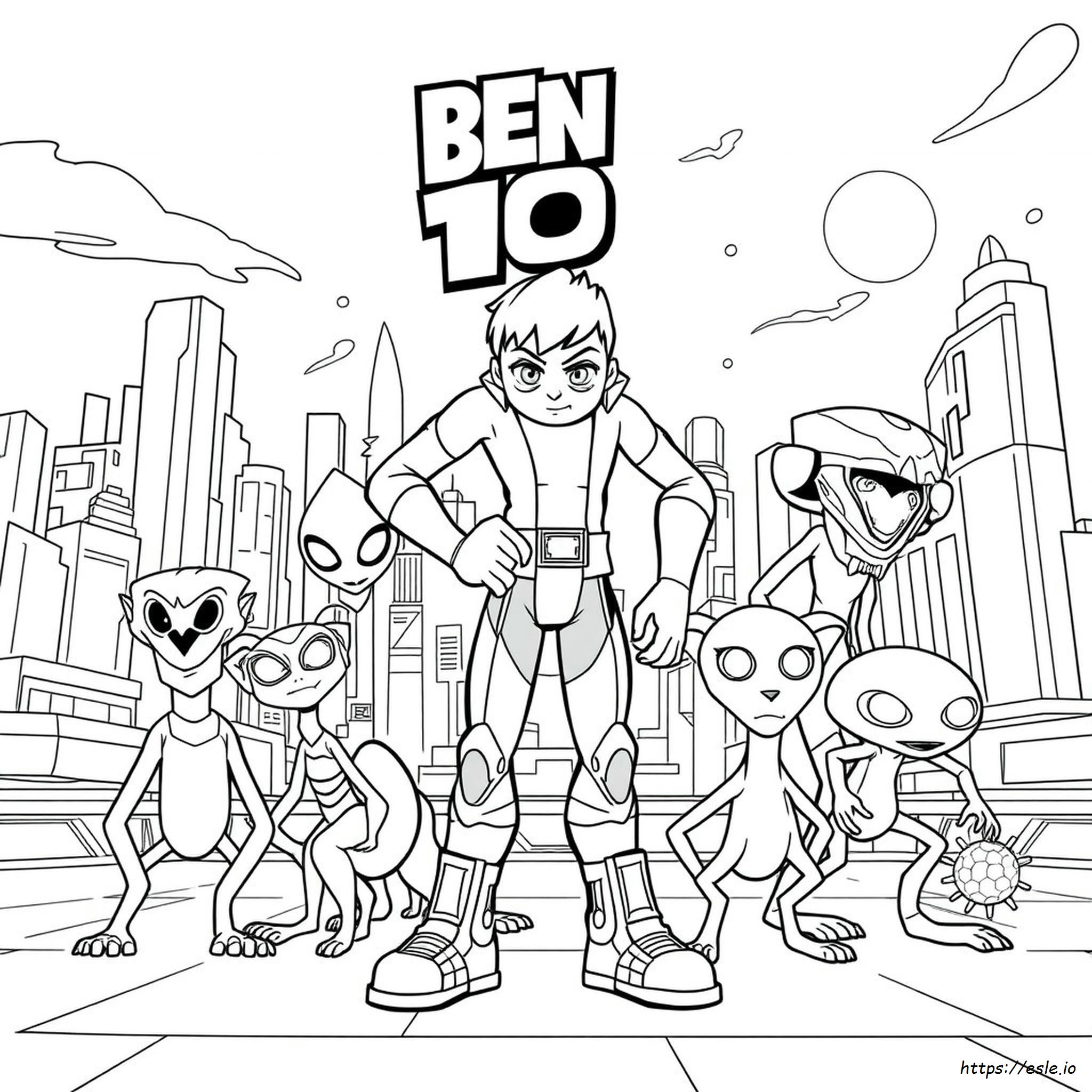Ben Ten Aliens Coloring Pages