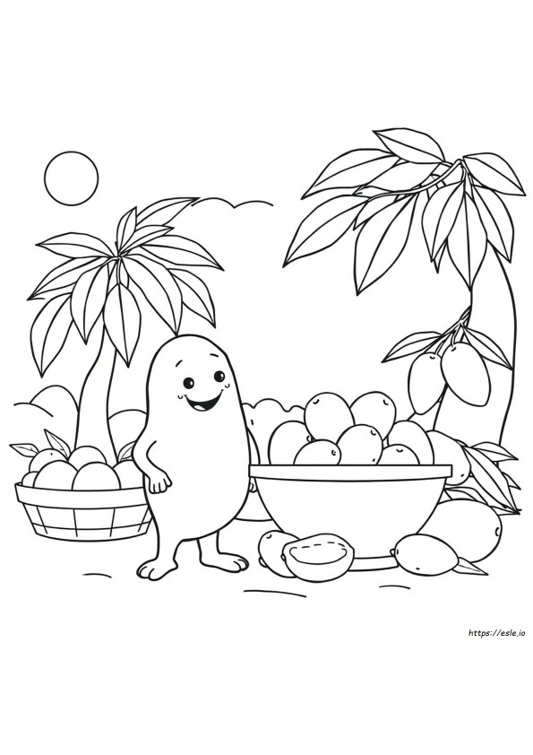 Kolorowanka Mango