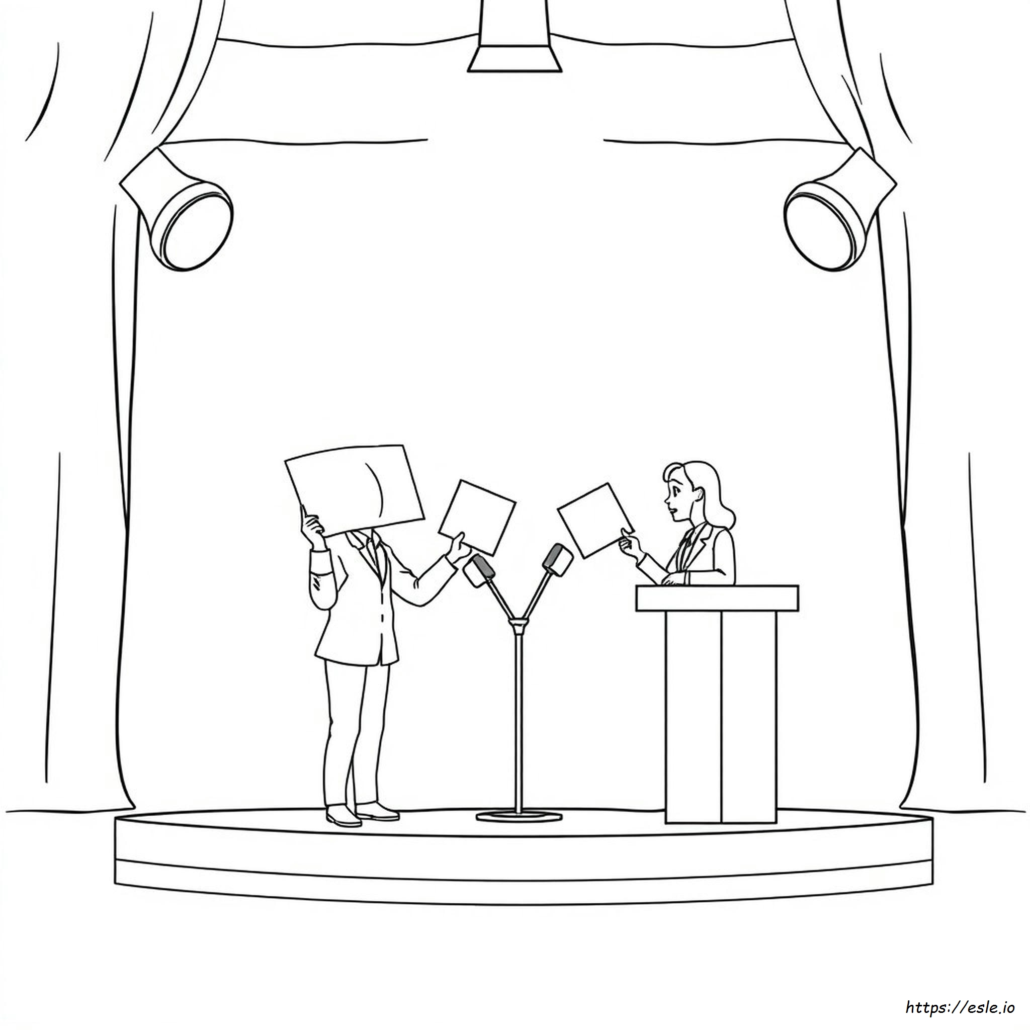 Imágenes De Debate Para Colorear