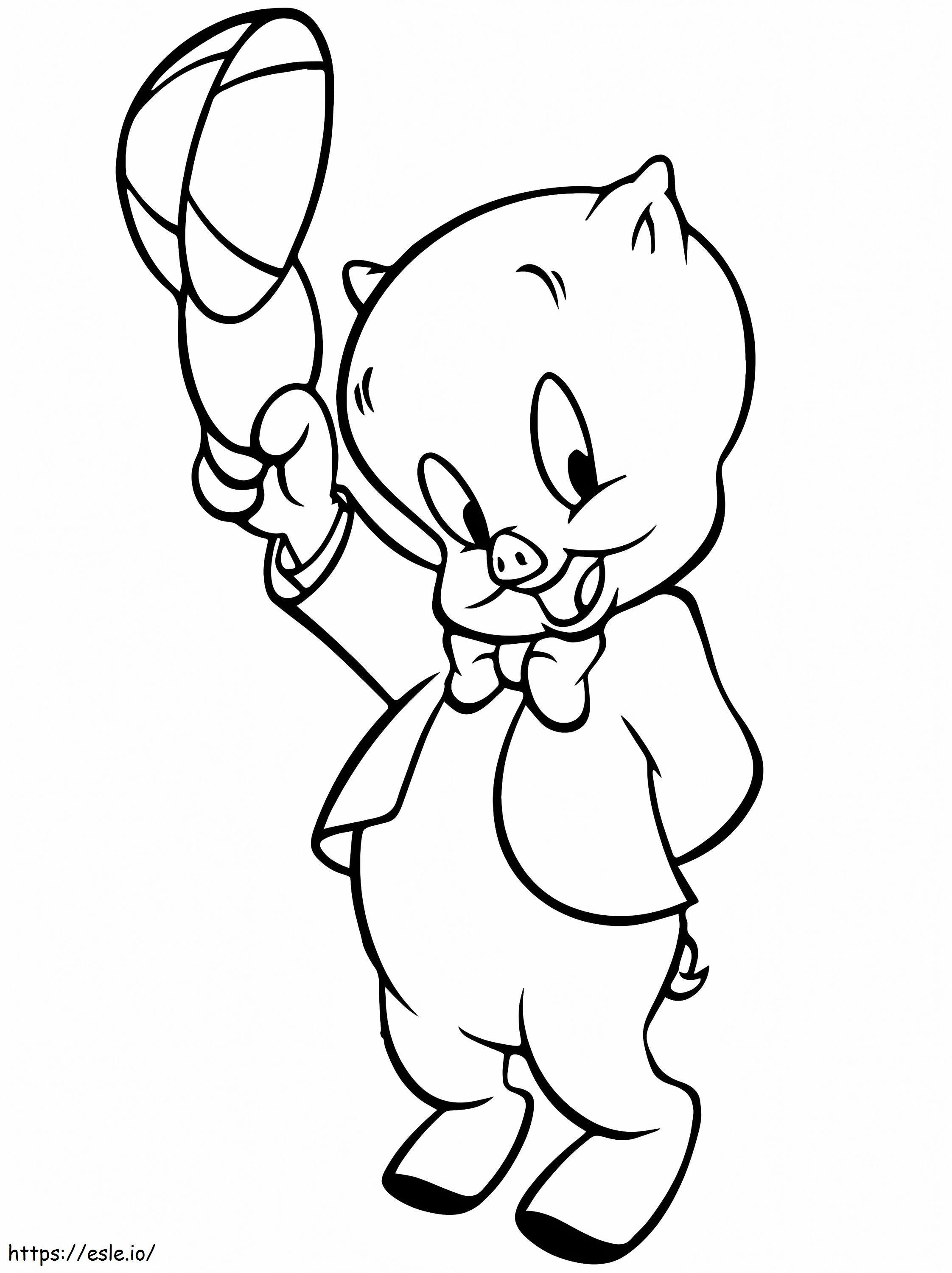Porky Pig 4 coloring page