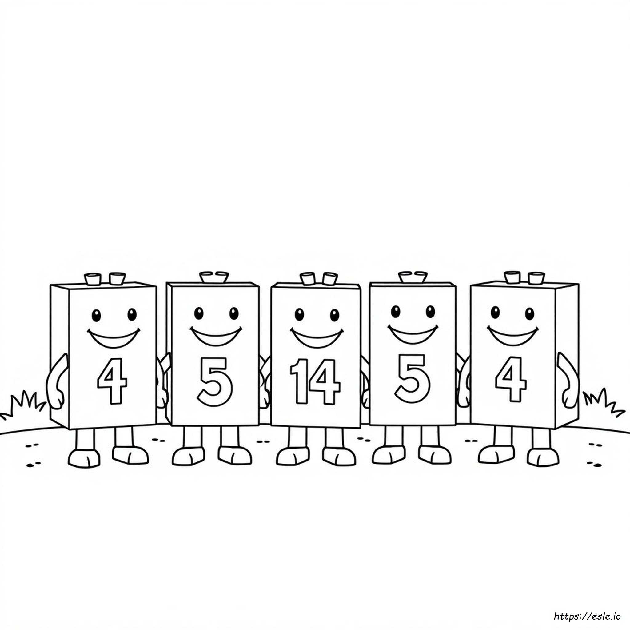 Numberblocks 14 Disegni Da Colorare