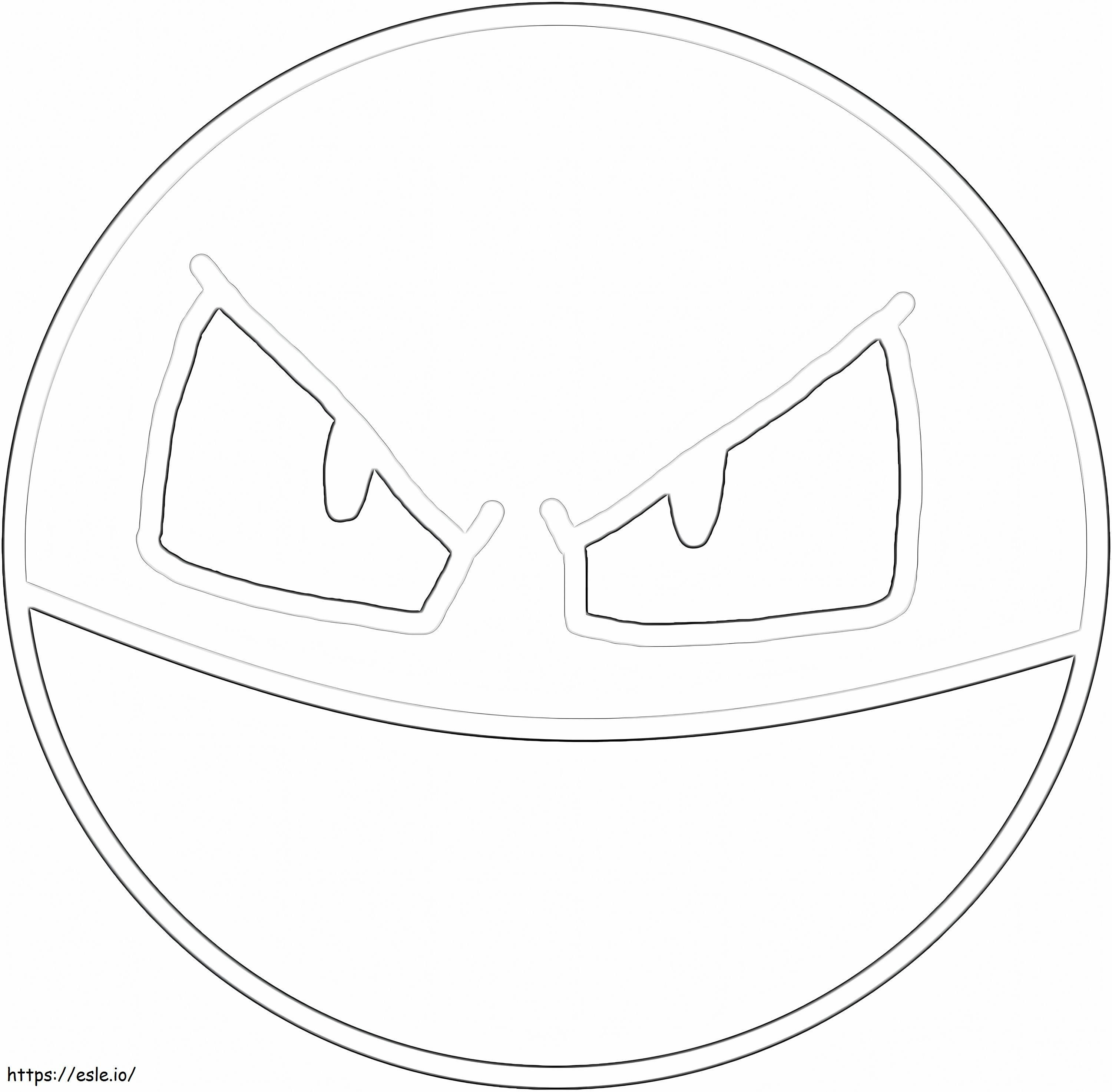 Pokemon Voltorb 7 coloring page