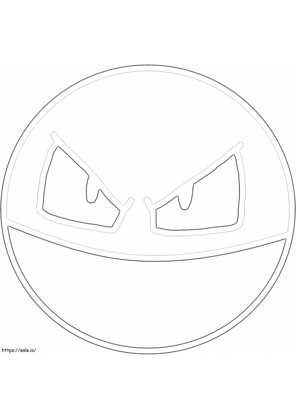 Pokemon Voltorb 7 coloring page