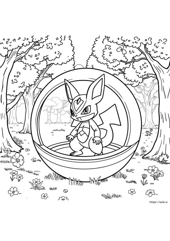 Lucario Pokemony Kolorowanka