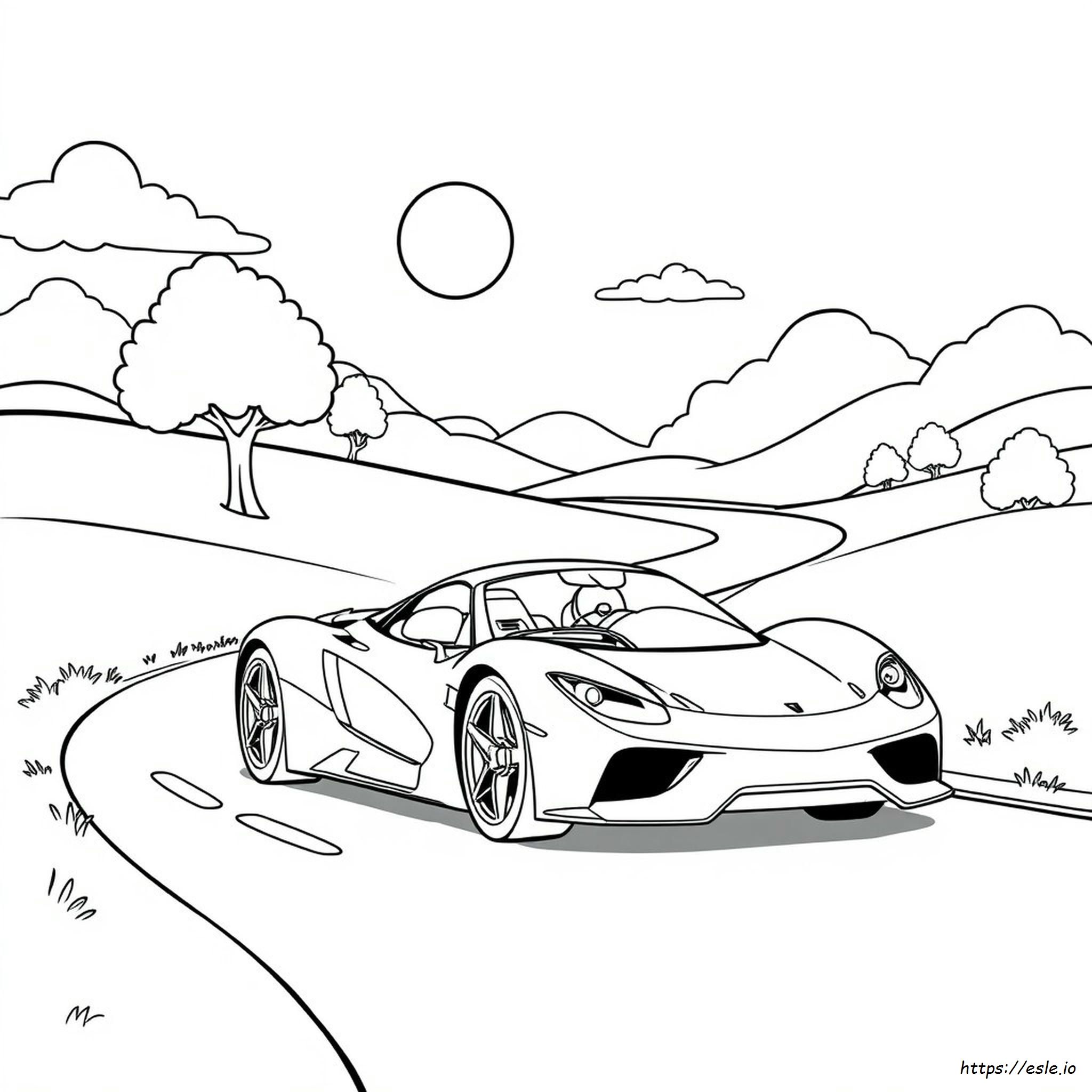 Super Car Coloring Pages