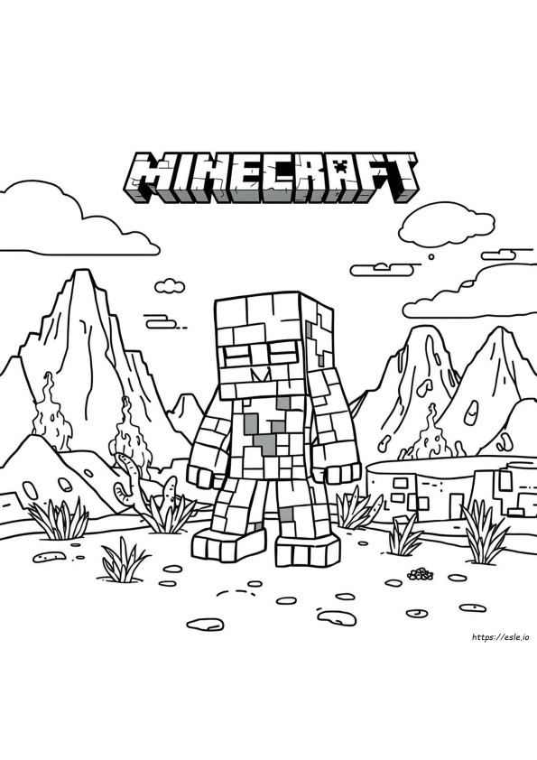 Minecraft Mutant Coloring Pages