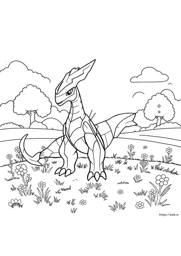 Meganium Kolorowanka